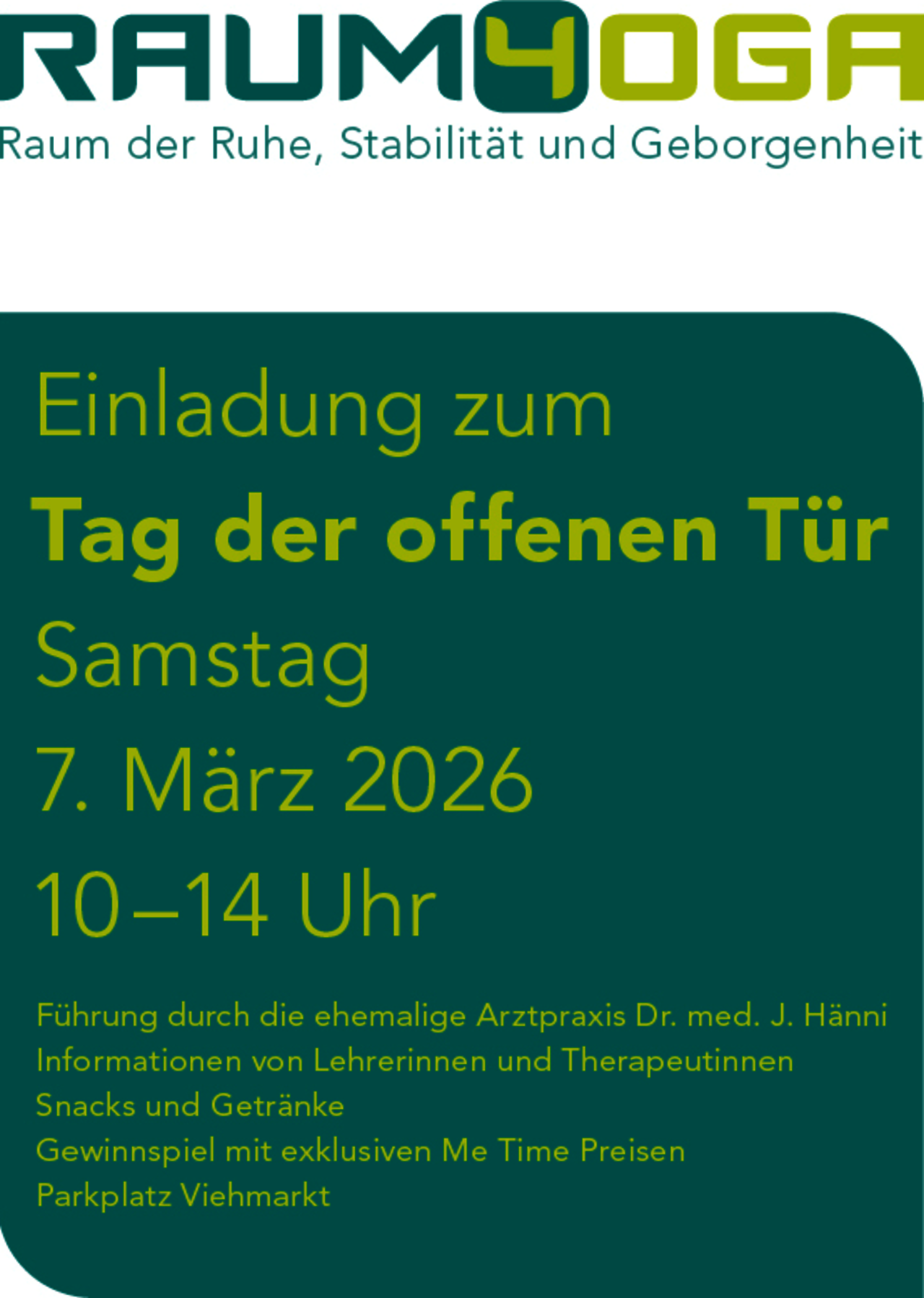 raum4yoga Tag der offenen Tür